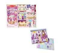 Melissa & Doug Libro Adesivi Attacca e Stacca - Album Stickers Riutilizzabili Vesiti, Moda, Travestimenti, Giochi Creativi da Viaggio, Idea regalo per Bambini, 3+ Anni - Certificati FSC