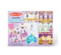 Melissa & Doug Libro Adesivi Attacca e Stacca - Album Stickers Riutilizzabili Vesiti, Moda, Travestimenti, Giochi Creativi da Viaggio, Idea regalo per Bambini, 3+ Anni - Certificati FSC