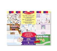 Melissa & Doug Libro Adesivi Attacca e stacca Bambini, Album Sticker la mia casa e Il Mio Giardino, Giochi da Viaggio creativi per Bambini e Bambine dai 3 Anni in sù - Certificati FSC