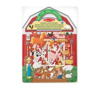 Melissa & Doug Libro Adesivi Attacca e Stacca - Stickers Riutilizzabili Tema Fattoria, Idea regalo per Bambini, 4+ anni