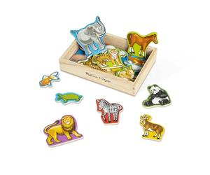 Melissa & Doug Magneti Bambini - Gioco Calamite Educativo in Legno per Lavagna Magnetica, Calamite per Frigorifero, Regalo per Bimbo e Bimba, 2+ Anni - Certificati FSC