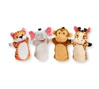 Melissa & Doug Marionette Da Mano Con Animali selvaggi Per Teatrino | Animali Giocattolo Per Bambini E Giochi Bambini 2 Anni In Su | E Burattini Da Mano