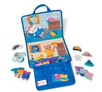 Melissa & Doug Ms. Rachel - Tavola di attività in feltro da portare con sé, giocattolo per l'apprendimento prescolare per ragazzi e ragazze, certificato FSC
