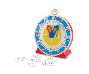 Melissa & Doug | Orologio Gira E Scopri | Perfetto per i Bambini Che Sono Pronti per Imparare a riconoscere l'ora | Giocattolo educativo in Legno