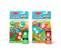 Melissa & Doug Pacchetto Adesivi Wow! Dinosauro e Tigre: 2 Blocchi attività, 2 timbri Adesivi, 600 Adesivi