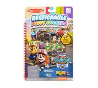 Melissa & Doug PAW Patrol Set di 24 Adesivi Morbidi Riutilizzabili, Gioco Educativo e Creativo, Blocchi Atività per Mambini e Mambine di 3, 4, 5, 6, 7 anni, Skye, Rubble, Marshall, Chase