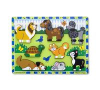 Melissa & Doug Pets Puzzle in legno massiccio (8 pezzi)