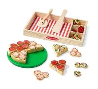 Melissa & Doug Pizza in Legno, Giocattolo di Legno a Forma di Cibo, Giocattoli d