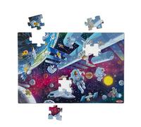 Melissa & Doug Puzzle da pavimento in cartone fosforescente Avventure Spaziali - 48 pezzi, per bambini e bambine da 3 anni in su - Certificati FSC