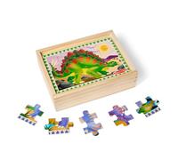 Melissa & Doug - Puzzle Dinosauri in Scatola | Gioco in Legno | Problem Solving | Sviluppo Attivita' Motorie e Cognitive | Gioco Educativo | 3+ | Regalo Bambini Bambine