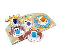 Melissa & Doug - Puzzle in legno con pomelli giganti e animali del safari (3 pezzi)