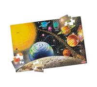 Melissa & Doug Puzzle Sistema Solare - 48 pezzi, 91 cm L x 60 cm l, Puzzle Grande, Regalo per Bambine e Bambini, 3+ Anni - Certificati FSC - Certificati FSC