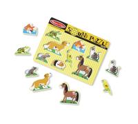 Melissa & Doug puzzle sonoro in legno - animali domestici