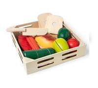 Melissa & Doug Alimenti Da Tagliare In Legno | frutta in legno| Giocattoli di ruolo | 3+ | Gioco Montessori | Regali per Bambino e Bambina