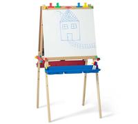 Melissa & Doug Set Artistico con cavalletto in Legno | Cavalletto per lavori creativi e artistici per Bambini dai 3 ai 6 Anni | Cavalletto con Lavagna per Bimbi | Lavagne per pennarelli e gessi
