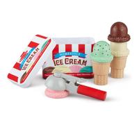 Melissa & Doug Set Da Gelateria Giocattolo| Giocattoli di ruolo | Gelato giocattolo | 3+ | Gioco Montessori | Regali per Bambino e Bambina