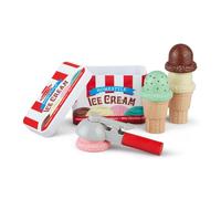 Melissa & Doug Set Da Gelateria Giocattolo| Giocattoli di ruolo | Gelato giocattolo | 3+ | Gioco Montessori | Regali per Bambino e Bambina