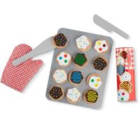 Melissa & Doug Set di Biscotti in Legno, Giocattoli di Ruolo, Cibo Giocattolo per Bambini, Accessori Cucina Legno per Bambini, Giocattoli Montessori, Giochi Bambino Bambina 3-6 Anni