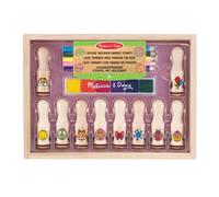 Melissa & Doug set deluxe di timbri in legno per bambini