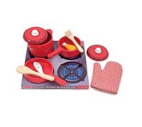 Melissa & Doug- Set di Accessori per Cucina in Legno, Giochi in Legno per Bambini, Giocattoli Montessori I Giocattoli di ruolo, Regalo per Bambina e Bambino dai 3 4 5 6 7 Anni