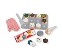 Melissa & Doug Set di Biscotti in Legno, Giocattoli di Ruolo, Cibo Giocattolo per Bambini, Accessori Cucina Legno per Bambini, Giocattoli Montessori, Giochi Bambino Bambina 3-6 Anni
