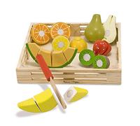 Melissa & Doug Frutta Da Tagliare In Legno, Giocattoli di Ruolo, Cibo da Gioco, 3+ Anni, Gioco Montessori, Regali per Bambino e Bambina
