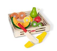 Melissa & Doug Frutta Da Tagliare In Legno, Giocattoli di Ruolo, Cibo da Gioco, 3+ Anni, Gioco Montessori, Regali per Bambino e Bambina