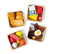 Melissa & Doug Set Gruppi di Cibo - Cibo Giocattolo da Tagliare in Legno, Access