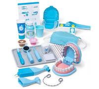 Melissa & Doug Set Per Piccoli Dentisti - Gioco Dentista con Attrezzi, Valigetta Medico, Giocattolo Educativo, Giochi di Imitazione Montessori, Regalo per Bambini e Bambine, 3+ Anni