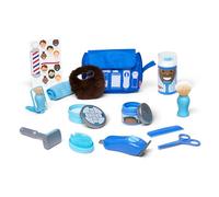 Melissa & Doug Set Piccoli Barbieri - Gioco per Fare il Parrucchiere con Rasoio e Barba Regolabile, Gioco Educativo, Giochi di Imitazione Montessori, Regalo per Bambini e Bambine, 3+ Anni