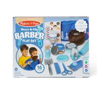 Melissa & Doug Set Piccoli Barbieri - Gioco per Fare il Parrucchiere con Rasoio e Barba Regolabile, Gioco Educativo, Giochi di Imitazione Montessori, Regalo per Bambini e Bambine, 3+ Anni