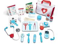 Melissa & Doug Set da Gioco Kit da Medico, Giocattoli di Ruolo, 25 Pezzi, Gioca a Fare il Dottore O il Paziente, Gioco di Ruolo, Gioco Educativo, Regalo Bambini Bambine di 3, 4, 5, 6, 7