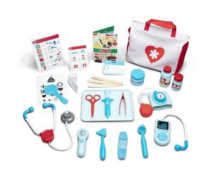 Melissa & Doug Set Piccoli Dottori - Gioco per Fare il Dottore o il Paziente, Gioco Educativo, Giochi di Imitazione Montessori per Bambino e Bambina, 3+ Anni