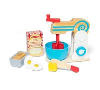 Melissa & Doug Set planetaria per preparazione torte in legno (11 pezzi) -Accessori e cibi per cucina giocattolo Giocare a Preparare Una Torta Bambini