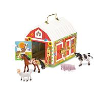Melissa & Doug Stalla con Chiavistelli, Fienile in legno, 3-6 anni, Regalo per bambini e bambine