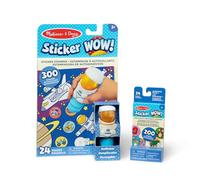 Melissa & Doug Sticker Wow Pacchetto Astronauta: Blocco attività di 24 Pagine, Timbratore di Adesivi, Mini Blocco attività, 500 Adesivi, Personaggio da Collezione e Giocattolo Fidget