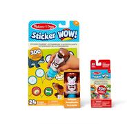 Melissa & Doug Sticker Wow Pacchetto Cane: Blocco attività di 24 Pagine, Timbratore di Adesivi, 500 Adesivi, Personaggio da Collezione e Giocattolo Fidget per Lavoretti Artistici