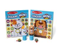 Melissa & Doug Sticker Wow Pacchetto CONVENIENZA Animali Domestici (Gatto e Cane) per Lavoretti Artistici da Collezione - 2 Blocchi attività, 2 Timbratori di Adesivi, 2 Pacchetti di Adesivi Extra