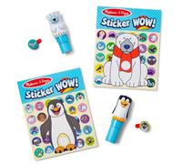 Melissa & Doug Sticker Wow Pacchetto CONVENIENZA Inverno (Orso Polare e Pinguino) per Lavoretti Artistici da Collezione - 2 Blocchi attività, 2 Timbratori di Adesivi, 2 Pacchetti di Adesivi Extra