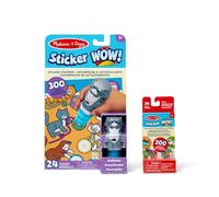 Melissa & Doug Sticker Wow Pacchetto Gatto 24 Pagine, Timbratore, Mini Blocco attività, 500 Adesivi, Personaggio da Collezione, Giocattolo Fidget per Lavoretti Artistici, Multicolore, 50254