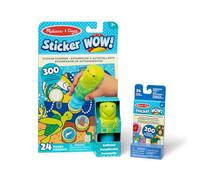Melissa & Doug Sticker Wow Pacchetto Tartaruga Marina: Blocco attività di 24 Pagine, Timbratore, 500 Adesivi, Personaggio da Collezione e Giocattolo Fidget per Lavoretti Artistici, Multicolore, 50253