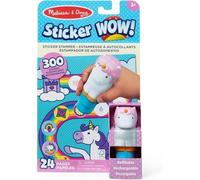 Melissa & Doug Sticker WOW! Timbratore di Adesivi e Blocco Attività di 24 Pagine con 300 Adesivi - Unicorno, Gioco Educativo per Lavoretti Artistici, Bambini, 3+ Anni - Certificati FSC