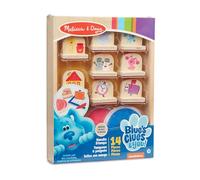 Melissa & Doug Blue'S Clues & You Timbri con Manico in Legno, Set Timbri e Stampini per Bambini, Attività Creative, Gioco Educativo, Regalo per Bambini e Bambine di 3, 4, 5, 6, 7 Anni