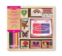 Melissa & Doug Timbrini per Bambini, Set Stampi Amicizia, Lavoretti Creativi per Bambini, Timbri Bambini, Set Timbri, Inchiostro per Timbri Lavabile, Regalo per Bambina e Bambino 3 4 5 6 Anni