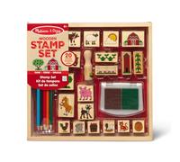 Melissa & Doug Timbrini per Bambini I Set Stampi Fattoria I Lavoretti Creativi per Bambini | Timbri Bambini I Set Timbri I Inchiostro per Timbri Lavabile I Regalo per Bambina e Bambino 3 4 5 6 Anni