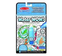 Melissa & Doug Water Wow Magic Water Book | Libro Magico da Colorare con la Penna Magica a Tema Vita Sottomarina | Album da Colorare con Pennarelli ad Acqua | Giochi per Bambini dai 3 ai 7 anni