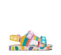 melissa Girl's Mini Pingpong + Fabula Inf Flat Sandal, Beige, 33 EU