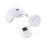 Melissa Lampada UV/LED Unghie 36W - Fornetto Asciuga Smalto Semipermanente e Gel con Sensore Automatico, Timer e Tecnologia Anti-Riflesso - Bianco 20x18x8,3 cm