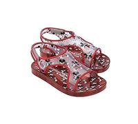 melissa Mini Acqua + Mickey Mouse Inf, Sandali piatti Ragazze, rosso, 33 EU