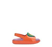 melissa Mini Cloud Slide + Fabula BB, sandali piatti per ragazze, arancione, 30 EU